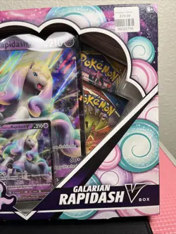 Pokemon TCG: Galarian Rapidash V Box - Factory Sealed New! 820650808739 - Image 5