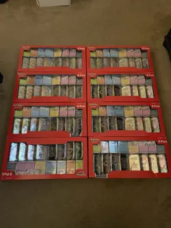 Pokemon TCG: Prismatic Evolutions 8 Mini-Tins Promos Costco (Lot Of 8 Boxes) - Image 1