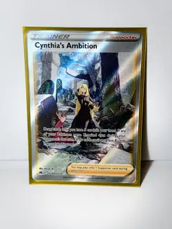 Cynthia's Ambition Full Art Holo - GG60/GG70 - Pokemon TCG Crown Zenith - NM - Image 1