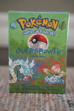 GUARANTEED SHADOWLESS Pokemon OVERGROWTH Base Set 2 Player Theme Deck HEAT SEAL - Image 1
