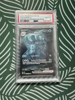 2023 POKEMON PAR EN-PARADOX RIFT SPECIAL ILLUSTRATION RARE GOLISOPOD EX PSA 10 - Image 1