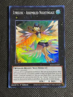 YuGiOh! Lyrilusc - Assembled Nightingale RA04-EN069 Super Rare 1st Edition NM - Image 1