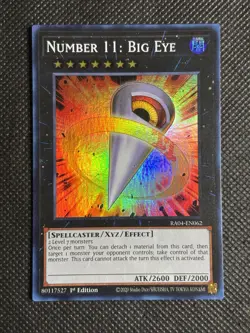 YuGiOh! - Number 11: Big Eye RA04-EN062 Super Rare 1st Edition Near Mint - Image 1
