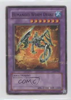Humanoid Worm Drake Unlimited YuGiOh Labyrinth of Nightmare #LON-005 2003 - Image 1