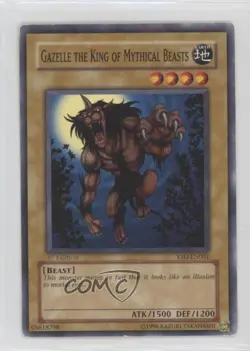 Gazelle the King of Mythical Beasts 1st Ed. YuGiOh Starter Deck #YSD-EN001 2006 - Image 1