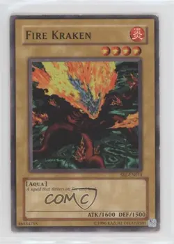 Fire Kraken English Worldwide YuGiOh Spell Ruler #SRL-EN014 2002 - Image 1