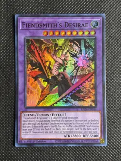 YuGiOh! - Fiendsmith's Desirae RA04-EN056 Super Rare 1st Edition Near Mint - Image 1