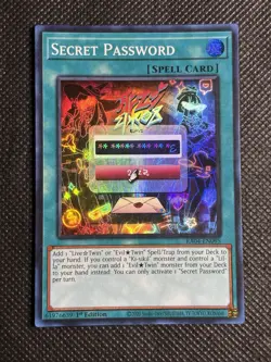 YuGiOh! - Secret Password RA04-EN095 Super Rare 1st Edition Near Mint - Image 1