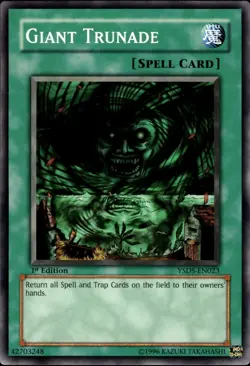X 1 Giant Trunade LP Yugioh SDJ-032 - Image 1