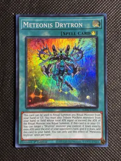 YuGiOh! - Meteonis Drytron RA04-EN096 Super Rare 1st Edition Near Mint - Image 1