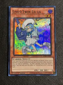 YuGiOh! - LiveTwin Lil-la RA04-EN036 Super Rare 1st Edition Near Mint - Image 1