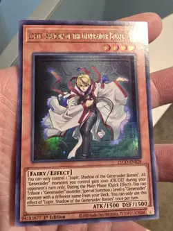 Yugioh! Loptr, Shadow of the Generaider Bosses ETCO-EN028. 1st Ed. Ultra. LP. - Image 1