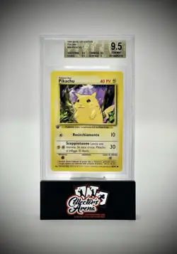 1st Edition 1999 Base Pokemon Pikachu Card #58 Italian BGS 9.5 pop 10 - Image 1