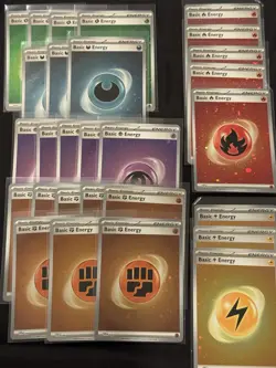Pokemon TCG 151 Reverse Holo Energy Card Lot 001 + 002 + 003 + 004 -NM/M 🇺🇸 - Image 1