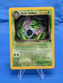 Dark Golbat Pokemon TCG Trading Card - RARE - 24/82 Team Rocket NON HOLO - Image 1