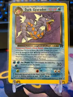 Pokemon Dark Gyarados Non Holo Rare Team Rocket Trading Card 25/82 Near Mint - Image 1
