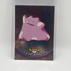 DITTO #132 - SILVER Holo - Blue Logo - SERIES 3 - TOPPS POKEMON CARD - LP+ - Image 1