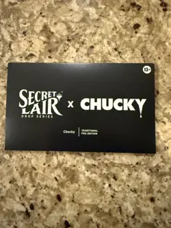 Secret Lair MTG Chucky Traditional Foil Sealed Card Set Magic The Gathering - Image 1