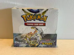 SWSH Brilliant Stars SEALED Booster Box (36 Packs of Pokemon Cards) - Image 1