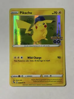 Pikachu - 028/078 - Pokemon Go Sword & Shield Holo Rare Card NM - Image 1