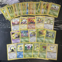 Pokemon Jungle 1ST EDITION NON HOLO Complete 48 Card Lot Rare Common Uncommon - Image 1