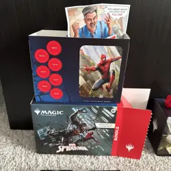 468 Card Lot- Magic MtG Spider-Man Bundle Web Foil Land Rare Comic Art Borderles - Image 2