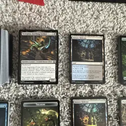 468 Card Lot- Magic MtG Spider-Man Bundle Web Foil Land Rare Comic Art Borderles - Image 5