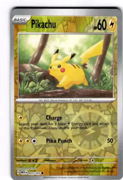 Pikachu - (Reverse Cosmos Holo) (Costco Exclusive) Common Miscellaneous Cards & - Image 1