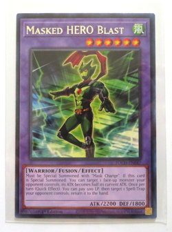 Yugioh Card Masked HERO Blast TOCH-EN047 1st Edition Rare NM - Image 1