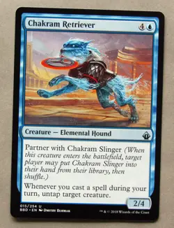 MTG CHAKRAM RETRIEVER (X1) BATTLEBOND NM Pack Fresh NEVER PLAYED Magic Card - Image 1