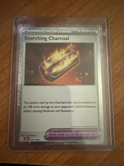 Scorching Charcoal 026/034 Trading Card Game Classic Holo - Image 1
