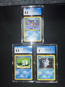 CGC Lot Pokemon Card Collection Graded Dark Blastoise Holo 3/82 First Edition - Image 1