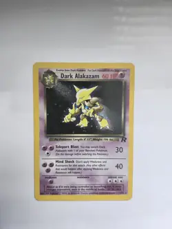 Pokemon Card Dark Alakazam 1/82 Team Rocket Set Rare Holo WOTC LP-MP - Image 1