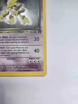 Pokemon Card Dark Alakazam 1/82 Team Rocket Set Rare Holo WOTC LP-MP - Image 3