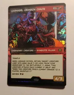 MTG Marvel's Spider-Man Carnage, Crimson Chaos (Borderless) (R) (Foil) NM 0227 - Image 3