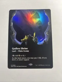 Godless Shrine (Borderless) - Edge of Eternities Foil MTG Plus Bonus Rare!!! - Image 1
