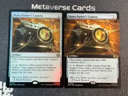 Magic MTG Peter Parker's Gamera Borderless Foil Marvel Spider-Man Lot*2 - Image 1