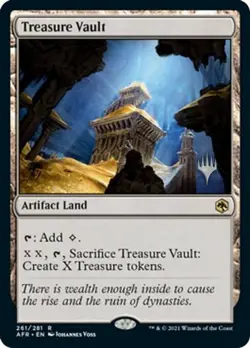 1x Treasure Vault - Foil - Promo Pack NM-Mint, English Planeswalker Stamped MTG - Image 1