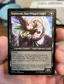 MTG Sephiroth, Fabled SOLDIER Final Fantasy Regular Mythic - Image 2