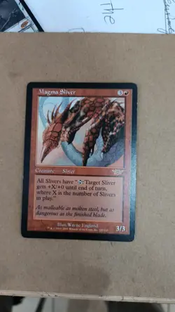 MAGMA SLIVER Legions MTG Red Creature - Sliver RARE #2 - Image 1
