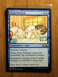 Sleep Paralysis Altered Art Hand Painted MTG Magic the Gathering Anime Girl Tifa - Image 1
