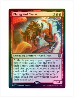 1x Plargg and Nassari, Foil, Magic MTG NM - Image 1