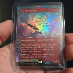 Gwen Stacy (0209 Borderless)Marvel's Spider-Man Foil NM MTG - Image 1