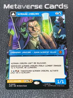 Magic MTG Norman Osborn Green Goblin 0220 Borderless Marvel Spider-Man - Image 1
