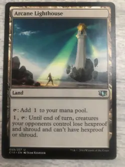 Arcane Lighthouse Magic MTG NM English Commander 2014 FREE SHIPPING - Image 1