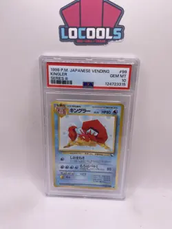 1998 POKEMON JPN VENDING SER III #99 KINGLER PSA 10 Gem Mint - Image 1