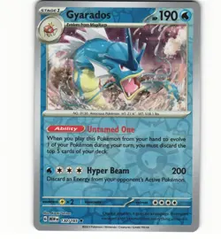 2023 Light Play Pokemon Gyarados 130/165 Reverse Scarlet Violet 151 English 22 - Image 1