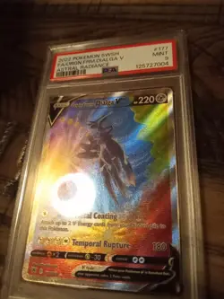 2022 Pokemon Astral Radiance Origin Forme Dialga V 177/189 PSA 9 - Image 1
