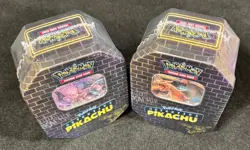 POKEMON 2017 DETECTIVE PIKACHU Tins BOTH CHARIZARD GX TIN & MEWTWO GX TIN NICE! - Image 2