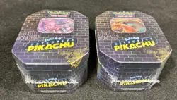 POKEMON 2017 DETECTIVE PIKACHU Tins BOTH CHARIZARD GX TIN & MEWTWO GX TIN NICE! - Image 3
